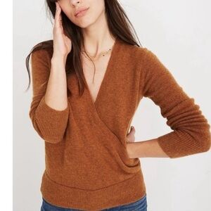 Madewell Women's Terracotta Open Wrap Sweater